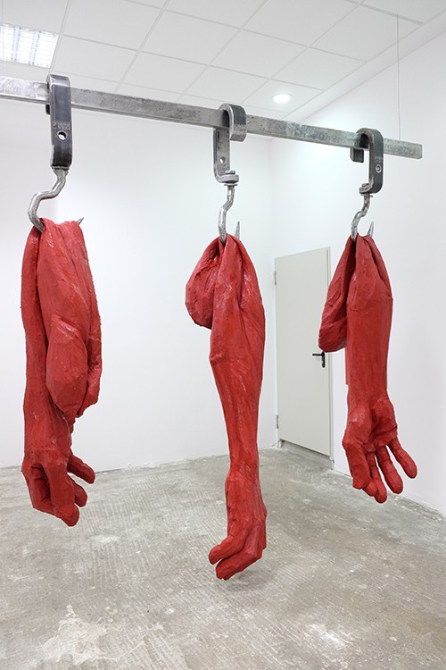 Catalin Badarau- ,,meat me,, 2015, mixed media,